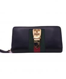 GUCCI（グッチ）の古着「ジップアラウンドウォレット」｜ブラック