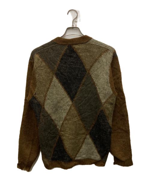 Brentwood（ブレントウッド）brentwood (ブレントウッド) 60sアーガイルカーディガン ブラウン サイズ:Mの古着・服飾アイテム