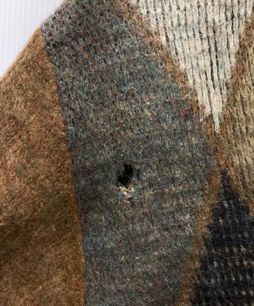 Brentwood（ブレントウッド）brentwood (ブレントウッド) 60sアーガイルカーディガン ブラウン サイズ:Mの古着・服飾アイテム