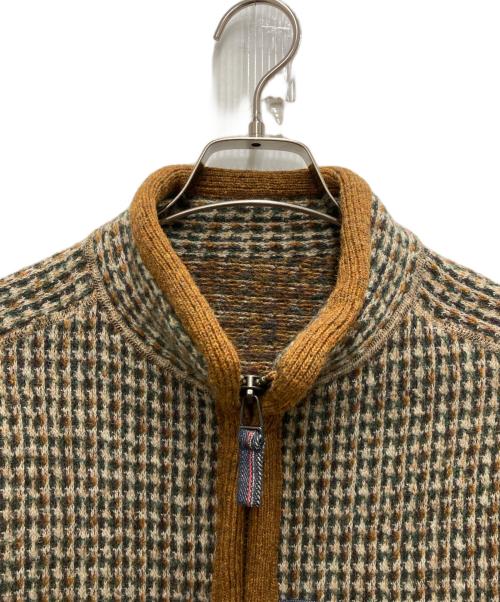 45R（フォーティファイブ・アール）45R (フォーティファイブ・アール) シェットランドツイードのバインダーブルゾン ブラウン サイズ:4の古着・服飾アイテム