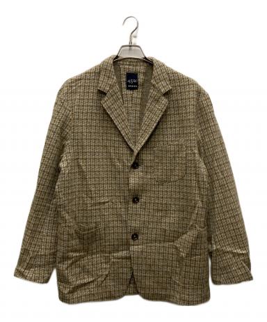 美品 45R ジャージフラノ ジャケット　サイズ3 中古・古着通販】45R (フォーティファイブ・アール) ジャージフラノの