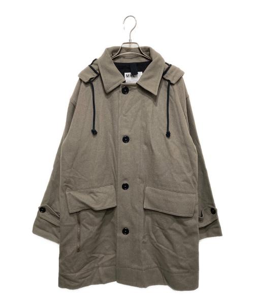 MHL（エムエイチエル）MHL (エムエイチエル) ヘビーウールメルトンコート グレー サイズ:Ｌの古着・服飾アイテム