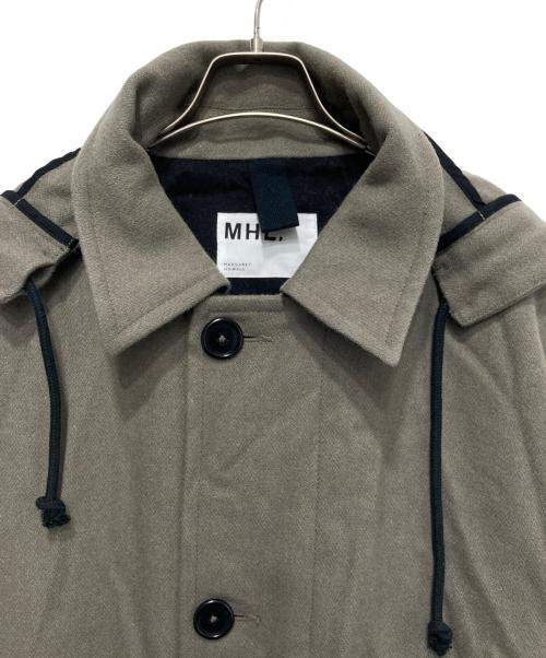 MHL（エムエイチエル）MHL (エムエイチエル) ヘビーウールメルトンコート グレー サイズ:Ｌの古着・服飾アイテム
