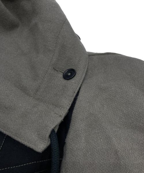 MHL（エムエイチエル）MHL (エムエイチエル) ヘビーウールメルトンコート グレー サイズ:Ｌの古着・服飾アイテム