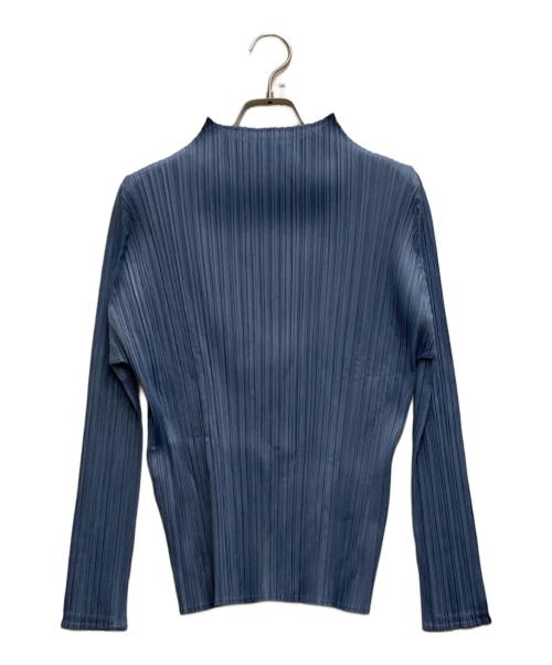 PLEATS PLEASE（プリーツプリーズ）PLEATS PLEASE (プリーツプリーズ) プリーツカットソー ブルー サイズ:3の古着・服飾アイテム