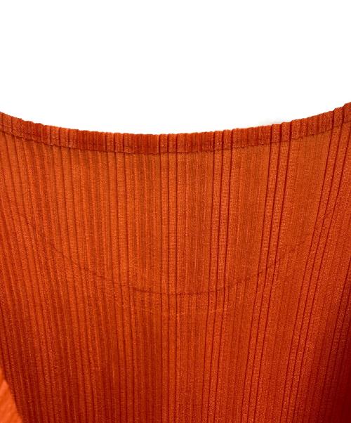 PLEATS PLEASE（プリーツプリーズ）PLEATS PLEASE (プリーツプリーズ) プリーツカットソー オレンジ サイズ:3の古着・服飾アイテム