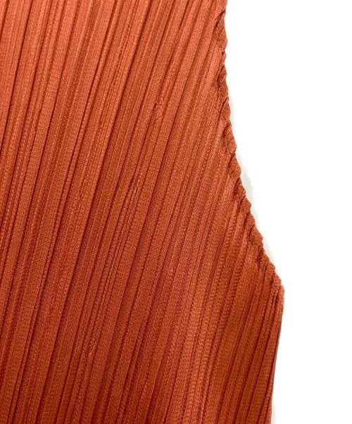 PLEATS PLEASE（プリーツプリーズ）PLEATS PLEASE (プリーツプリーズ) プリーツノースリーブワンピース テラコッタ サイズ:3の古着・服飾アイテム