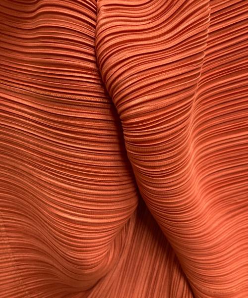 PLEATS PLEASE（プリーツプリーズ）PLEATS PLEASE (プリーツプリーズ) プリーツノースリーブワンピース テラコッタ サイズ:3の古着・服飾アイテム