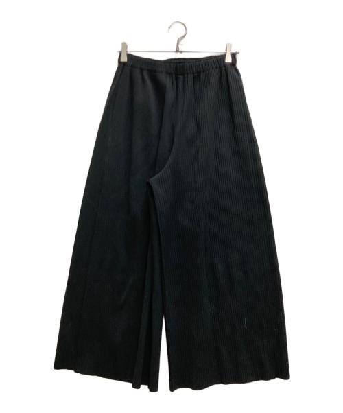 me ISSEY MIYAKE（ミーイッセイ ミヤケ）me ISSEY MIYAKE (ミーイッセイ ミヤケ) プリーツパンツ ブラック サイズ:freeの古着・服飾アイテム