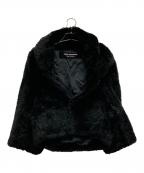 JUNYA WATANABE COMME des GARCONS(ジュンヤワタナベ コムデギャルソン）の古着「フェイクファージャケット」｜ブラック