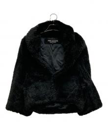 JUNYA WATANABE COMME des GARCONS（(ジュンヤワタナベ コムデギャルソン）の古着「フェイクファージャケット」｜ブラック