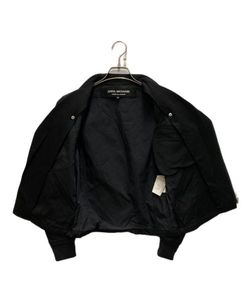 JUNYA WATANABE COMME des GARCONS（ジュンヤワタナベ コムデギャルソン）JUNYA WATANABE COMME des GARCONS ((ジュンヤワタナベ コムデギャルソン) ウールギャバライダースジャケット ブラック サイズ:XSの古着・服飾アイテム