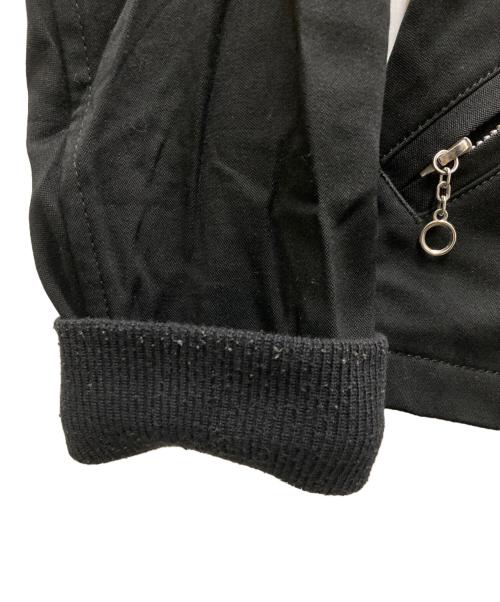 JUNYA WATANABE COMME des GARCONS（ジュンヤワタナベ コムデギャルソン）JUNYA WATANABE COMME des GARCONS ((ジュンヤワタナベ コムデギャルソン) ウールギャバライダースジャケット ブラック サイズ:XSの古着・服飾アイテム