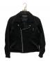 JUNYA WATANABE COMME des GARCONS（(ジュンヤワタナベ コムデギャルソン）の古着「ウールギャバライダースジャケット」｜ブラック