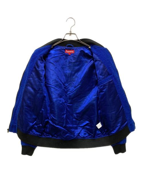 SUPREME（シュプリーム）Supreme (シュプリーム) Boucle Varsity Jacket ブルー サイズ:Sの古着・服飾アイテム