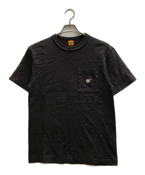 HUMAN MADE（ヒューマンメイド）HUMAN MADE (ヒューマンメイド) POCKET T-SHIRT ブラック サイズ:Sの古着・服飾アイテム