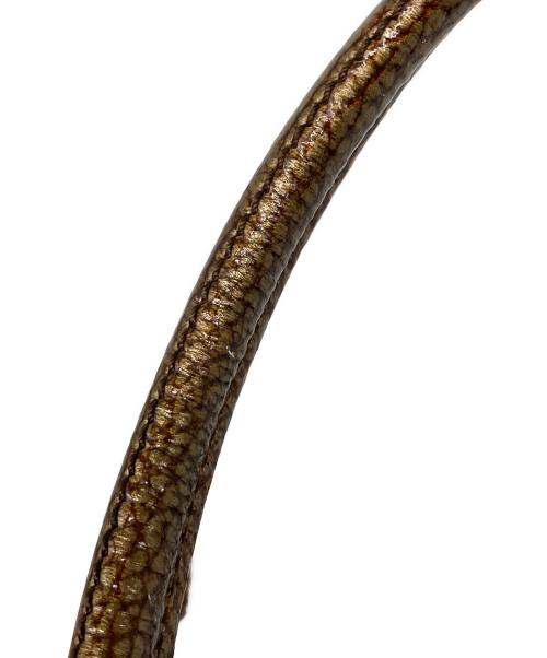 TOD'S（トッズ）TOD'S (トッズ) レザーハンドバッグ ブラウンの古着・服飾アイテム