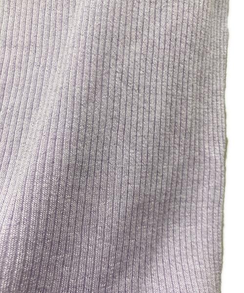 MYLAN（マイラン）MYLAN (マイラン) Cashmere Rib Crew Neck Top パープル サイズ:freeの古着・服飾アイテム