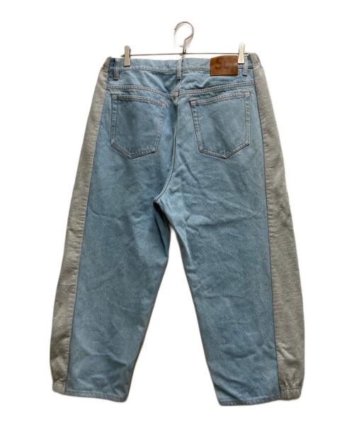 SUPREME（シュプリーム）SUPREME (シュプリーム) BLESS (ブレス) SWEATPANT JEAN ブルー×グレー サイズ:S/Mの古着・服飾アイテム