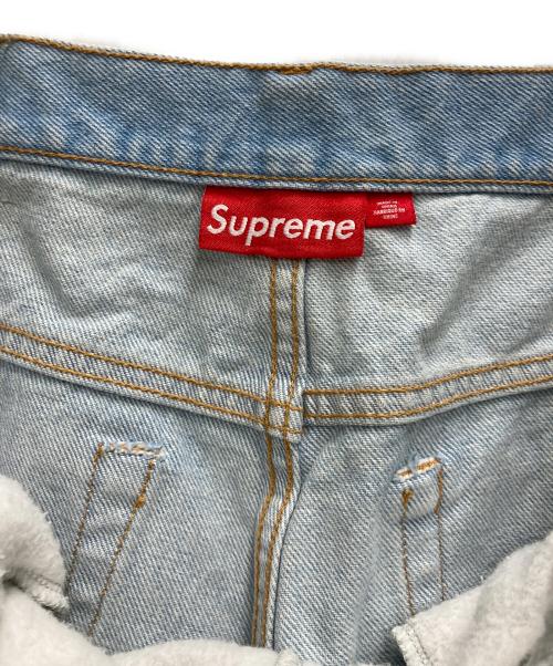 SUPREME（シュプリーム）SUPREME (シュプリーム) BLESS (ブレス) SWEATPANT JEAN ブルー×グレー サイズ:S/Mの古着・服飾アイテム