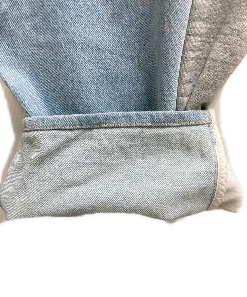 SUPREME（シュプリーム）SUPREME (シュプリーム) BLESS (ブレス) SWEATPANT JEAN ブルー×グレー サイズ:S/Mの古着・服飾アイテム