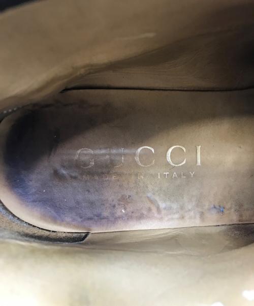 GUCCI（グッチ）GUCCI (グッチ) ホースビットアンクルブーツ ブラック サイズ:10の古着・服飾アイテム