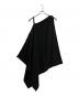 LIMI feu（リミフゥ）の古着「アシンメトリー長方形ケープ」｜ブラック