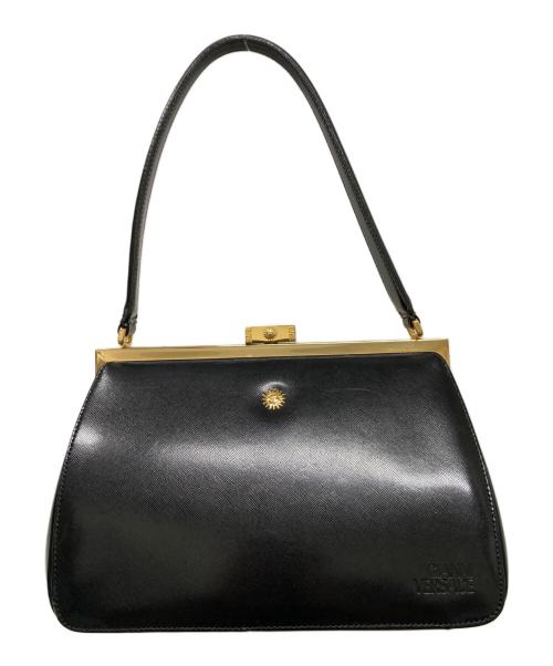 GIANNI VERSACE（ジャンニ・ヴェルサーチ）GIANNI VERSACE (ジャンニ・ヴェルサーチ) がま口ワンショルダーバッグ ブラックの古着・服飾アイテム