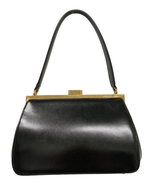 GIANNI VERSACE（ジャンニ・ヴェルサーチ）GIANNI VERSACE (ジャンニ・ヴェルサーチ) がま口ワンショルダーバッグ ブラックの古着・服飾アイテム