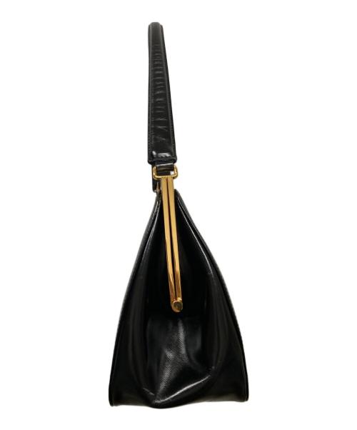 GIANNI VERSACE（ジャンニ・ヴェルサーチ）GIANNI VERSACE (ジャンニ・ヴェルサーチ) がま口ワンショルダーバッグ ブラックの古着・服飾アイテム