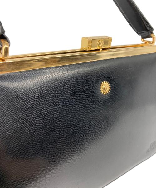 GIANNI VERSACE（ジャンニ・ヴェルサーチ）GIANNI VERSACE (ジャンニ・ヴェルサーチ) がま口ワンショルダーバッグ ブラックの古着・服飾アイテム