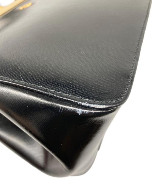 GIANNI VERSACE（ジャンニ・ヴェルサーチ）GIANNI VERSACE (ジャンニ・ヴェルサーチ) がま口ワンショルダーバッグ ブラックの古着・服飾アイテム