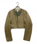 6(ROKU) BEAUTY&YOUTHロク ビューティーアンドユース）の古着「ショートジャケット」｜ベージュ