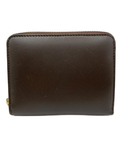 COMME des GARCONS（コムデギャルソン）COMME des GARCONS (コムデギャルソン) ラウンドジップウォレット ブラウンの古着・服飾アイテム