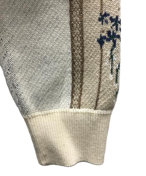 MURRAL（ミューラル）MURRAL (ミューラル) Framed flower knit dress ベージュ サイズ:1の古着・服飾アイテム