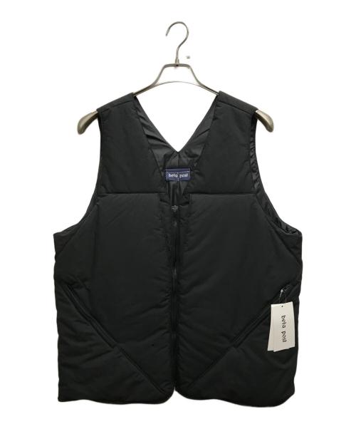beta post（ベータポスト）beta post (ベータポスト) 2way ダウンベスト/バッグ ブラック サイズ:3の古着・服飾アイテム