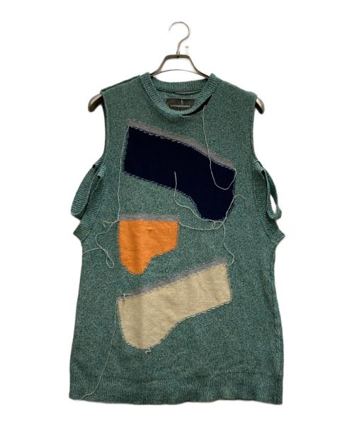 kotohayokozawa（コトハヨコザワ）kotohayokozawa (コトハヨコザワ) スリーブレスニット ブルー サイズ:freeの古着・服飾アイテム