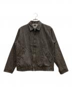 GOODENOUGHグッドイナフ）の古着「ヒッコリージップジャケット」｜ブラック