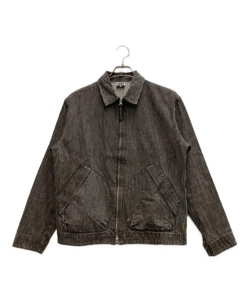 GOODENOUGH（グッドグリーフ）GOOD ENOUGH (グッドイナフ) ヒッコリージップジャケット ブラック サイズ:Mの古着・服飾アイテム