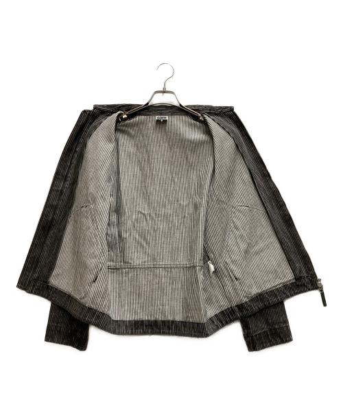 GOODENOUGH（グッドグリーフ）GOOD ENOUGH (グッドイナフ) ヒッコリージップジャケット ブラック サイズ:Mの古着・服飾アイテム