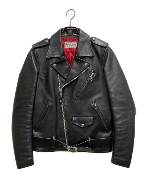 WACKO MARIA（ワコマリア）WACKO MARIA (ワコマリア) カウレザーダブルライダースジャケット ブラック サイズ:Sの古着・服飾アイテム