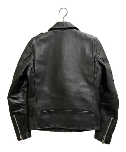 WACKO MARIA（ワコマリア）WACKO MARIA (ワコマリア) カウレザーダブルライダースジャケット ブラック サイズ:Sの古着・服飾アイテム