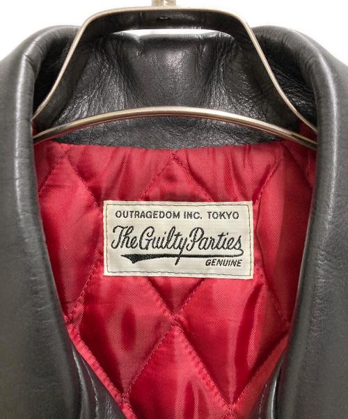 WACKO MARIA（ワコマリア）WACKO MARIA (ワコマリア) カウレザーダブルライダースジャケット ブラック サイズ:Sの古着・服飾アイテム