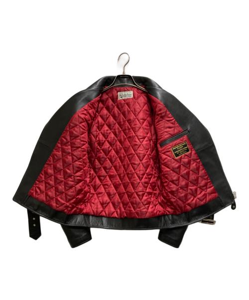 WACKO MARIA（ワコマリア）WACKO MARIA (ワコマリア) カウレザーダブルライダースジャケット ブラック サイズ:Sの古着・服飾アイテム