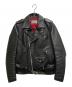 WACKO MARIA（ワコマリア）の古着「カウレザーダブルライダースジャケット」｜ブラック