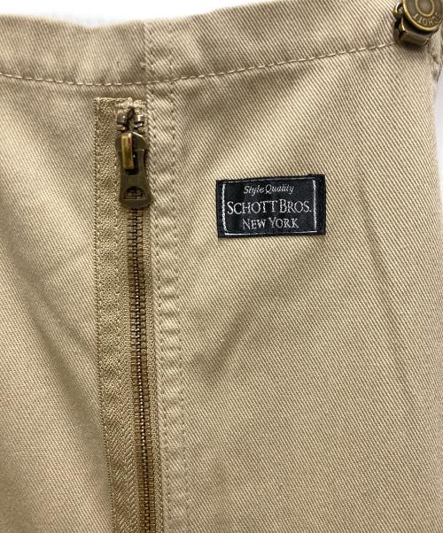 Schott（ショット）Schott (ショット) サロペット ベージュ サイズ:Mの古着・服飾アイテム