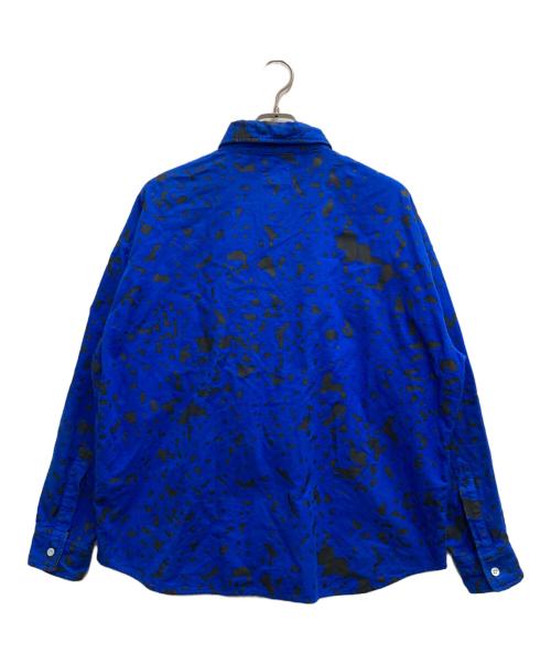 C.E（シーイー）C.E (シーイー キャブエンプト) NOISE FLANNEL BIG SHIRT#2 ブルー サイズ:Mの古着・服飾アイテム