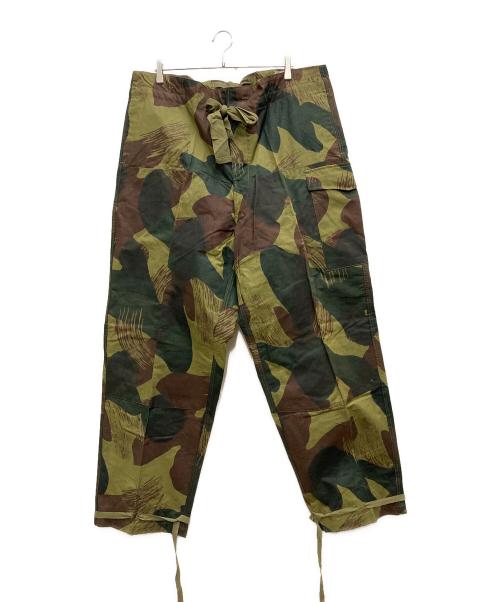 belguim army（ベルギー軍）belguim army (ベルギー軍) 50`Sブラッシュストロークカモパンツ オリーブ サイズ:7の古着・服飾アイテム