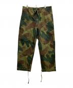belguim armyベルギー軍）の古着「50`Sブラッシュストロークカモパンツ」｜オリーブ