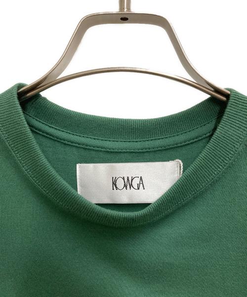 KOWGA（コウガ）KOWGA (コウガ) バックプリントTee グリーン サイズ:XSの古着・服飾アイテム